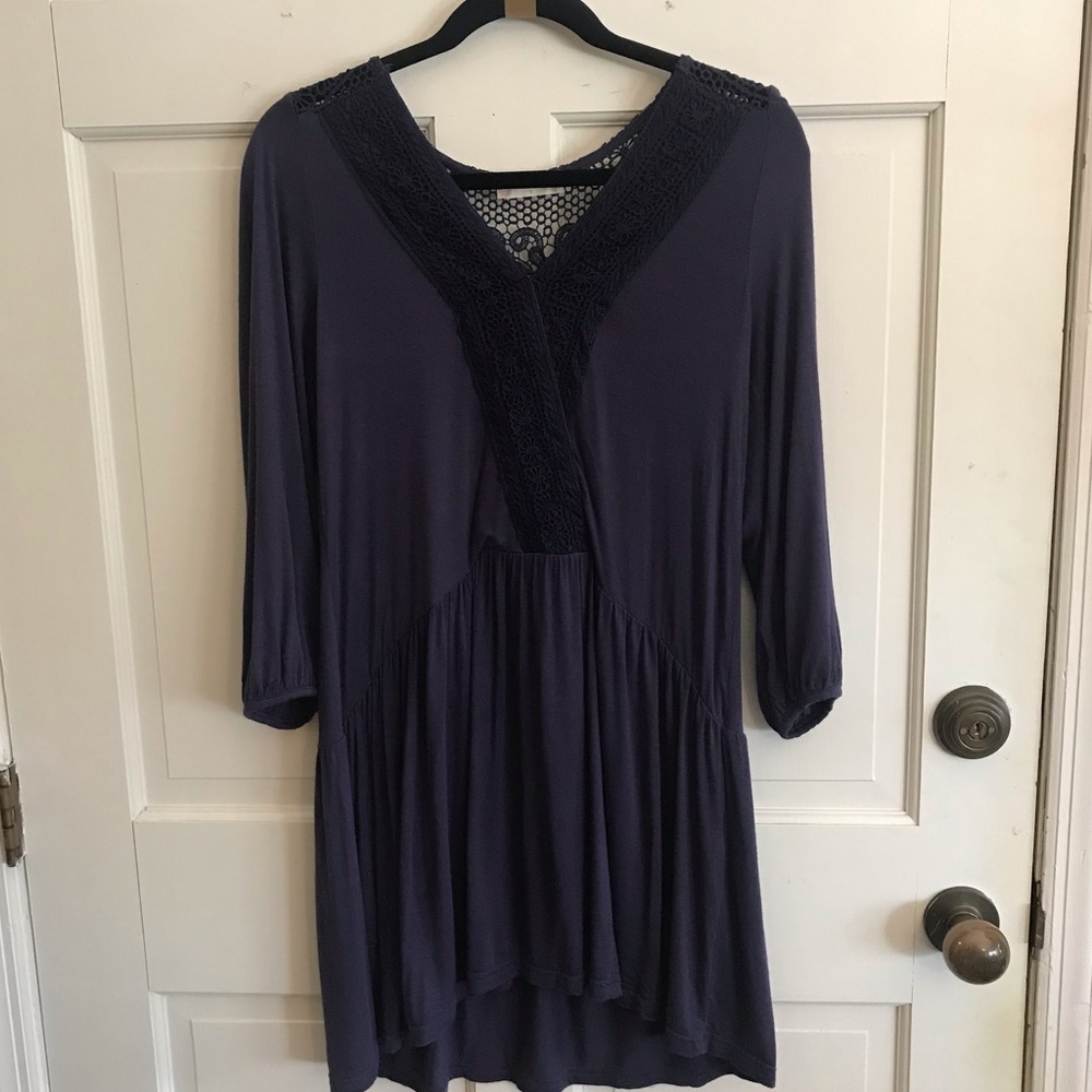 Altar’d State Navy Simply Ravishing Top Sz S